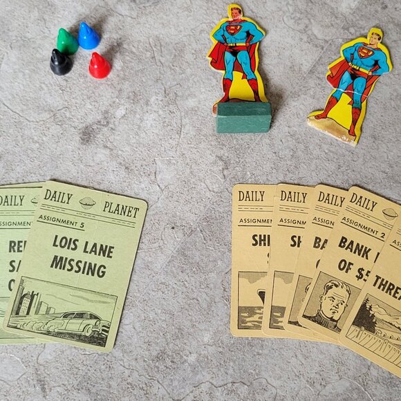 (SOLD) 1954 Calling Superman Board Game  *RARE* - Picture 5 of 5